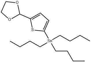 [5-(1,3-Dioxolan-2-yl)thiophen-2-yl]tributylstannane Structure