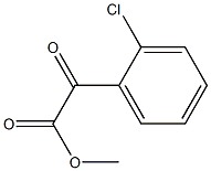 2-(2-クロロフェニル)-2-オキソ酢酸メチル 化学構造式