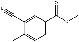 Methyl 3-cyano-4-Methylbenzoate 化学構造式