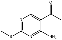 1-(4-氨基-2-甲基硫基-嘧啶-5-基)-乙酮,352328-55-3,结构式