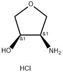 顺-4-氨基噁戊环-3-醇盐酸, 352534-77-1, 结构式