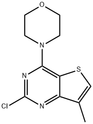2-氯-7-甲基-4-(4-吗啉基)噻吩并[3,2-D]嘧啶,35265-88-4,结构式