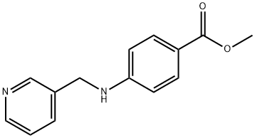 4-((吡啶-3-基甲基)氨基)苯甲酸甲酯 结构式