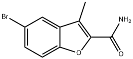 5-BroMo-3-Methylbenzofuran-2-carboxaMide Structure