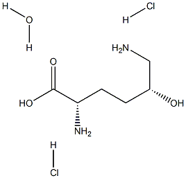 (5R)-5-Hydroxy-L-lysine dihydrochloride Monohydrate >=99.0% (AT) Structure
