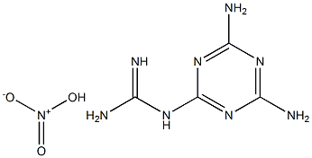 (4,6-二氨基均三嗪-2-基)胍单硝酸盐,3553-49-9,结构式