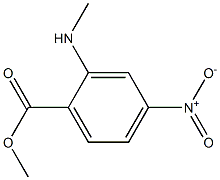 2-(甲基氨基)-4-硝基苯甲酸甲酯 结构式