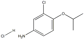 BenzenaMine, 3-chloro-4-(1-Methylethoxy)-, hydrochloride, 35594-48-0, 结构式
