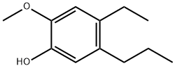 4-乙基-2-甲氧基-5-丙基苯酚, 35645-91-1, 结构式