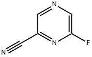 6-FLUORO-PYRAZINE-2-CARBONITRILE 化学構造式
