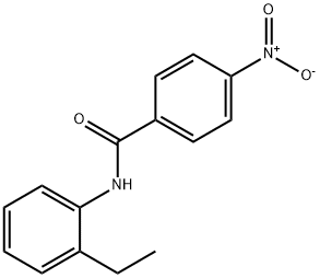 N-(2-乙基苯基)-4-硝基苯甲酰胺, 35709-77-4, 结构式