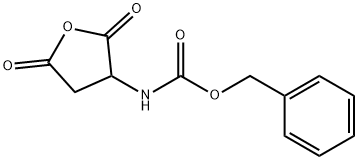 (2,5-ジオキソテトラヒドロフラン-3-イル)カルバミン酸ベンジル 化学構造式