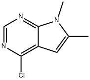 4-Chloro-6,7-diMethyl-7H-pyrrolo[2,3-d]pyriMidine Struktur