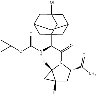 [(1S)-2-[(1S,3S,5S)-3-(aMinocarbonyl)-2-azabicyclo[3.1.0]hex-2-yl]-1-(3-hydroxytricyclo[3.3.1.13,7]dec-1-yl)-2-oxoethyl]-1,1-diMethylethyl ester CarbaMic acid Structure