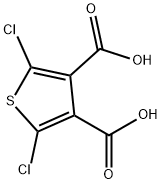 2,5-二氯-噻吩-3,4-二羧酸, 36217-24-0, 结构式