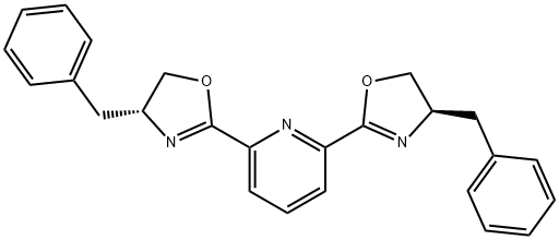 2,6-二[(4R)-4-苄基-2-噁唑啉-2-基]吡啶, 365215-38-9, 结构式