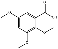2,3,5-トリメトキシ安息香酸 化学構造式