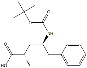 (2S,4R)-4-((tert-butoxycarbonyl)aMino)-2-Methyl-5-phenylpentanoic acid Struktur