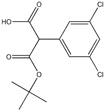 2-(Tert-butoxycarbonyl)-2-(3,5-dichlorophenyl)acetic acid Struktur