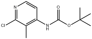 (2-氯-3-甲基吡啶-4-基)氨基甲酸叔丁酯, 370864-66-7, 结构式