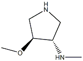 (3S,4S)-4-甲氧基-N-甲基吡咯烷-3-胺 双(4-甲基苯磺酸盐), 372482-03-6, 结构式