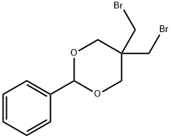 5,5-ビス(ブロモメチル)-2-フェニル-1,3-ジオキサン 化学構造式