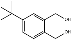 (4-(tert-Butyl)-1,2-phenylene)diMethanol Struktur
