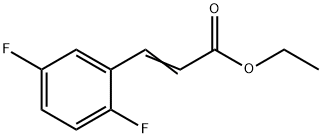 ethyl 3-(2,5-difluorophenyl)acrylate Structure