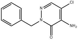 4-氨基-2-苄基-5-氯哒嗪-3(2H)-酮, 37627-00-2, 结构式