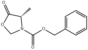 (S)-N-CBZ-4-甲基-5-氧代噁唑烷, 37661-60-2, 结构式