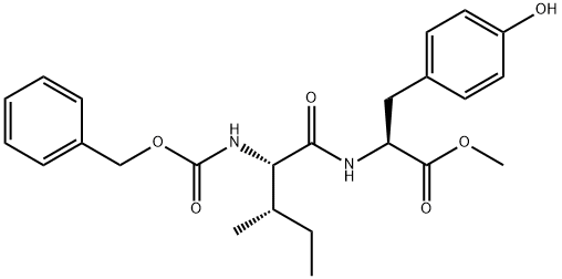 CARBOBENZYLOXY-L-ISOLEUCYL-L-TYROSINE METHYL ESTER Struktur