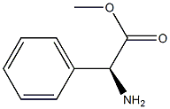 メチル (2S)-2-アミノ-2-フェニルアセタート 化学構造式