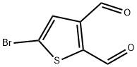5-BroMothiophene-2,3-dicarbaldehyde Struktur