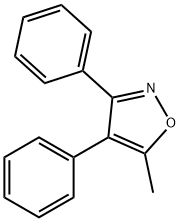 5-甲基-3,4-二苯基异噁唑,37928-17-9,结构式