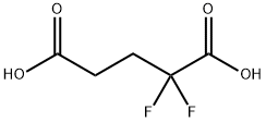 2,2-ジフルオロペンタン二酸 化学構造式