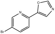 5-broMo-2-(1,3-oxazol-5-yl)pyridine Struktur