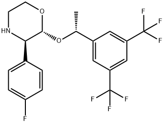 (2R,3R)-2-[(1R)-1-[3,5-Bis(trifluoroMethyl)phenyl]ethoxy]-3-(4-fluorophenyl)Morpholine Structure
