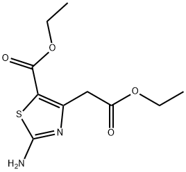 ethyl 2-aMino-4-(2-ethoxy-2-oxoethyl)thiazole-5-carboxylate Struktur