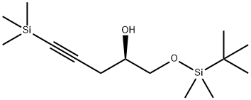(2R)-1-[[(1,1-DiMethylethyl)diMethylsilyl]oxy]-5-(triMethylsilyl)-4-pentyn-2-ol,380909-90-0,结构式