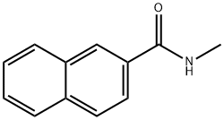 N-甲基-2-萘酸甲酰胺, 3815-22-3, 结构式