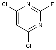 4,6-二氯-2-氟嘧啶 结构式