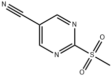 2-(Methylsulfonyl)pyriMidine-5-carbonitrile Structure
