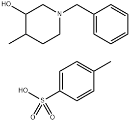 N-苄基-3-羟基-4-甲基哌啶对甲苯磺酸盐 结构式