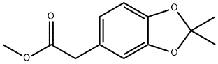 2,2-DiMethyl-1,3-benzodioxole-4-acetic Acid Methyl Ester Structure