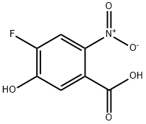 4-氟-5-羟基-2-硝基苯甲酸 结构式