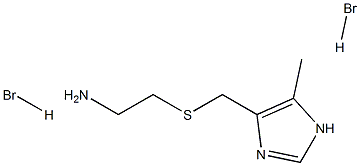 4-[(2-Aminoethyl)thiomethyl]-5-methylimidazole dihydrobromide Struktur
