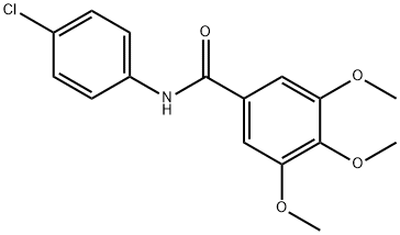 N-(4-chlorophenyl)-3,4,5-trimethoxybenzamide 化学構造式