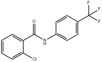 2-氯-N-[4-(三氟甲基)苯基]苯甲酰胺, 3873-79-8, 结构式