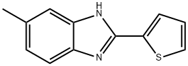 6-メチル-2-(2-チエニル)ベンズイミダゾール 化学構造式
