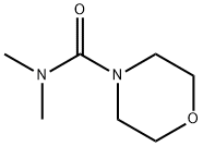 N,N-ジメチルモルホリン-4-カルボキサミド 化学構造式